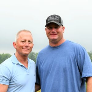 Congressman Jeff Van Drew with Pilesgrove Mayor Kevin Eachus